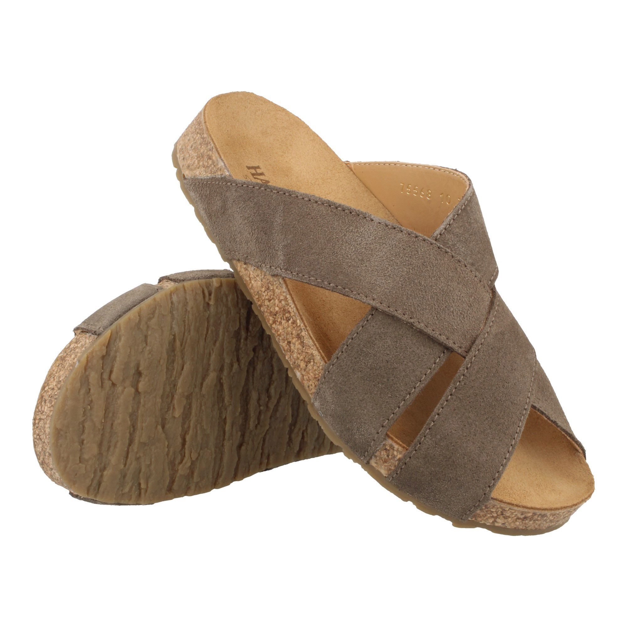 Haflinger Bio Como Sommer Sandale aus Leder Hausschuh Unisex Hausschuh