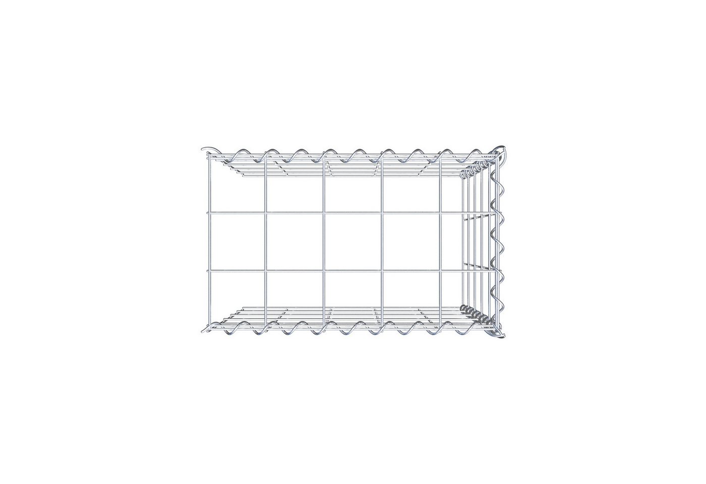 Thumbnail - Gabiona Gabionenzaun Anbaugabione Typ 4 50 cm x 50 cm x 30 cm (L x H x T), Maschenweite 10, (Anbaugabione Typ 4 50 cm x ...