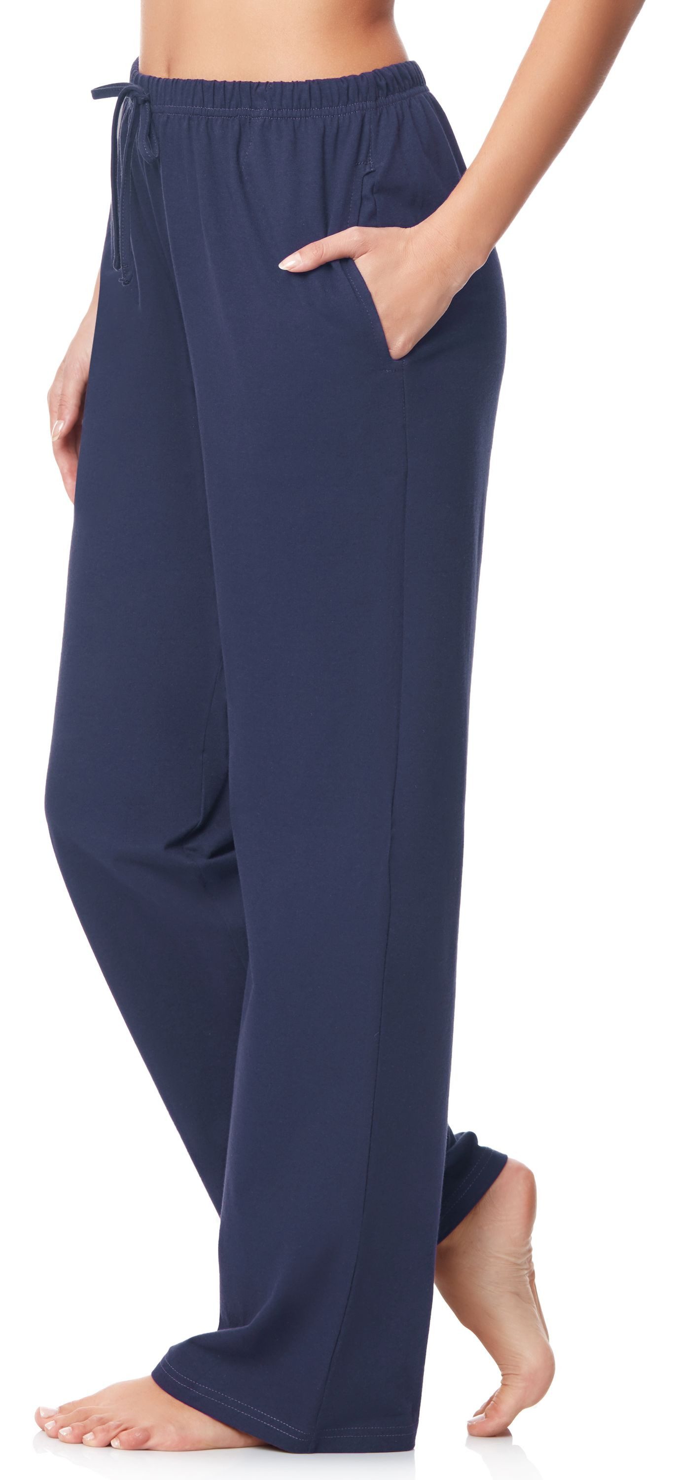 Merry Style Pyjamashorts Damen Schlafanzughose Lang MPP-001 aus Baumwolle (1-tlg)