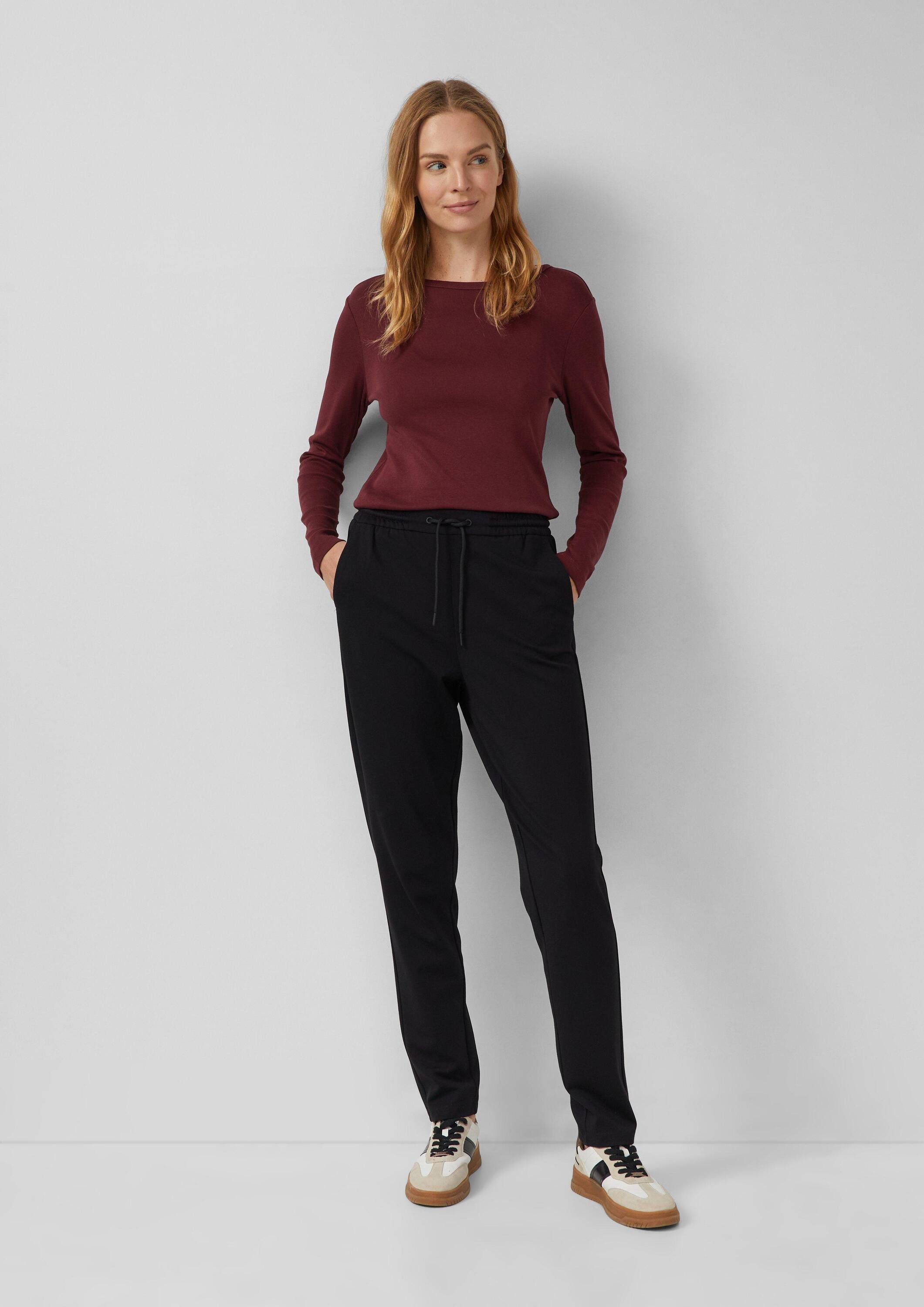 s.Oliver 7/8-Hose Hose Interlock-Jogg Pants mit Gummizug