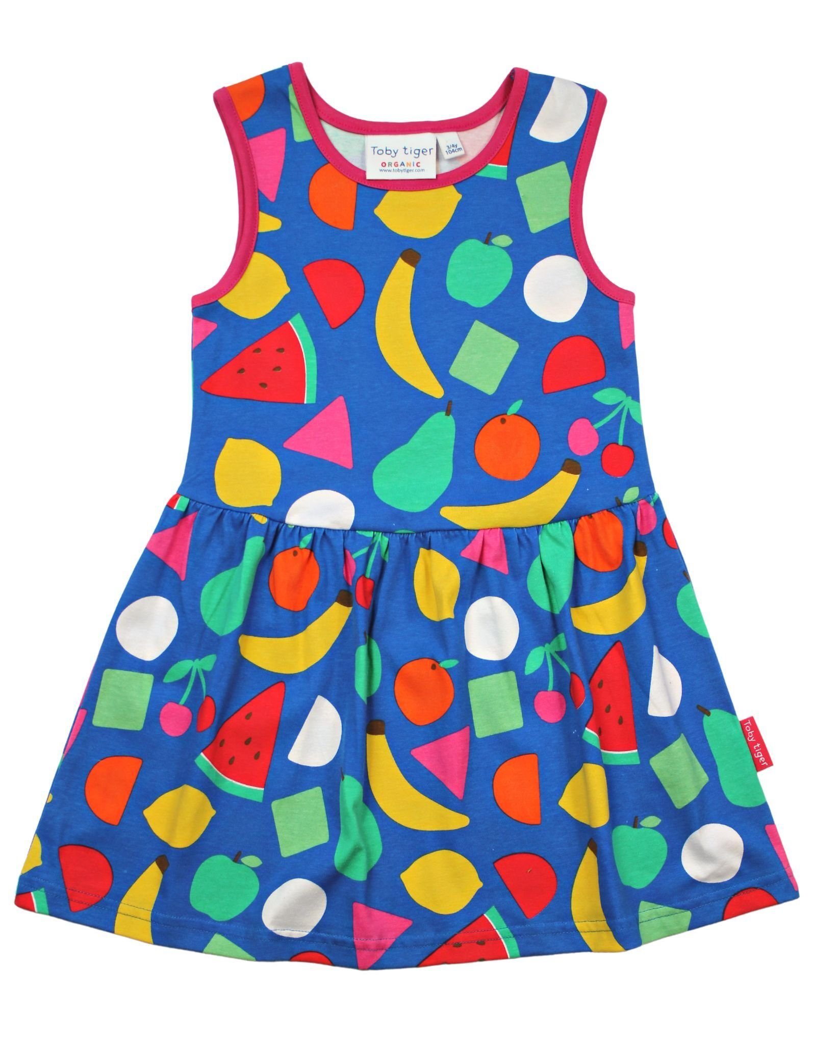 Toby Tiger Shirtkleid Kinder Kleid mit Früchte Print
