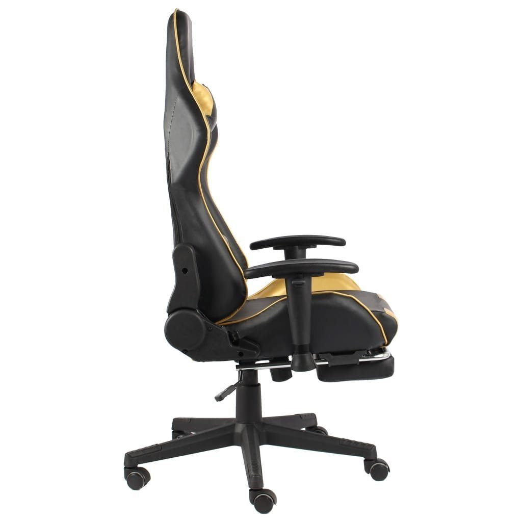 vidaXL Gaming-Stuhl in Gold und Schwarz (LxBxH: 69x68x133 cm)