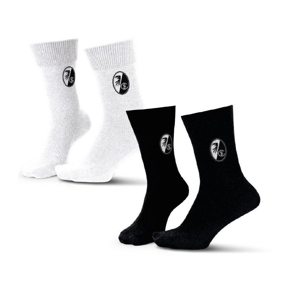 SC Freiburg Socken SC Freiburg Sportsocke "Wappen" Gr. 35-38