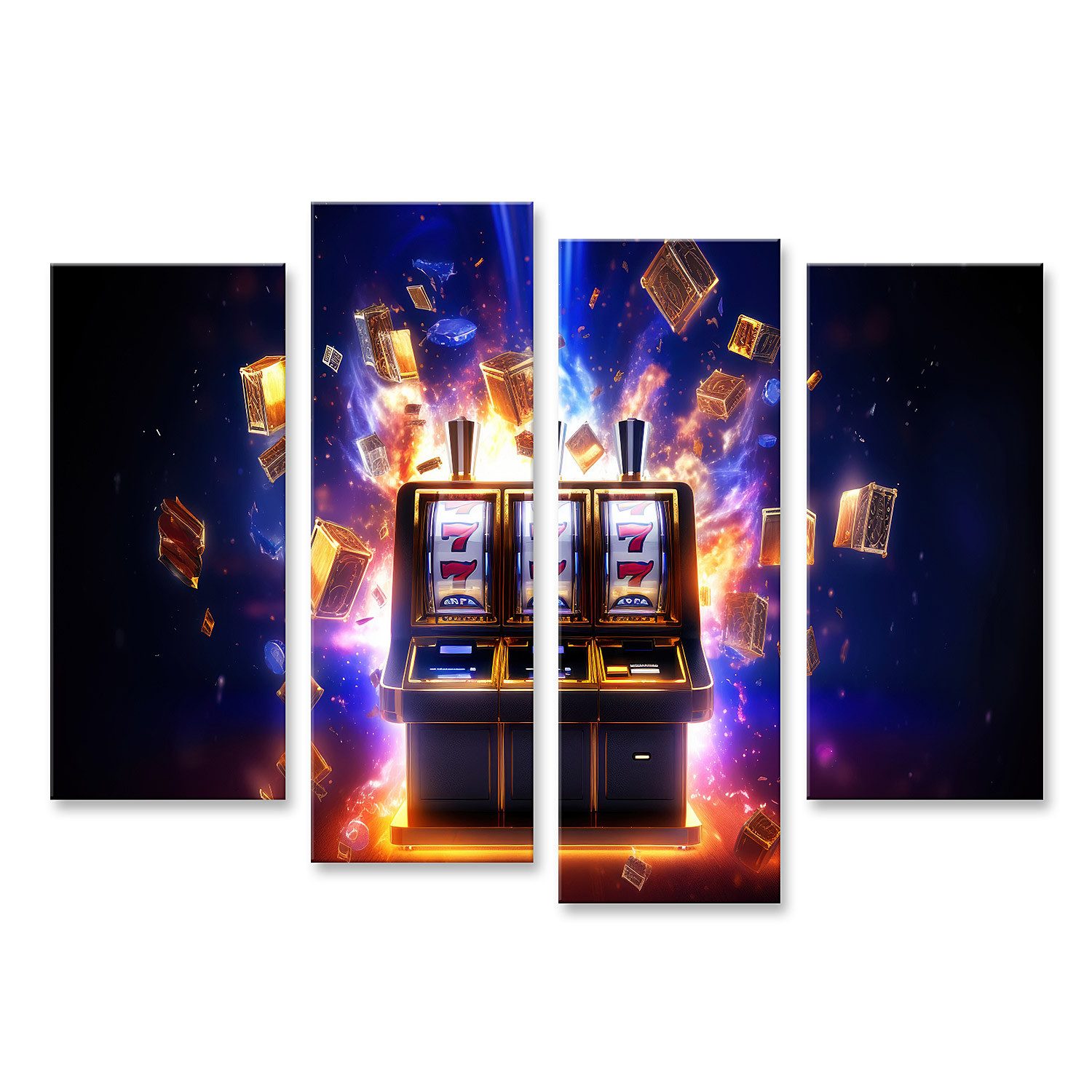 islandburner Leinwandbild Online Casino Banner Spielautomat Gewinnt Jackpot Konzept Gr Bilder