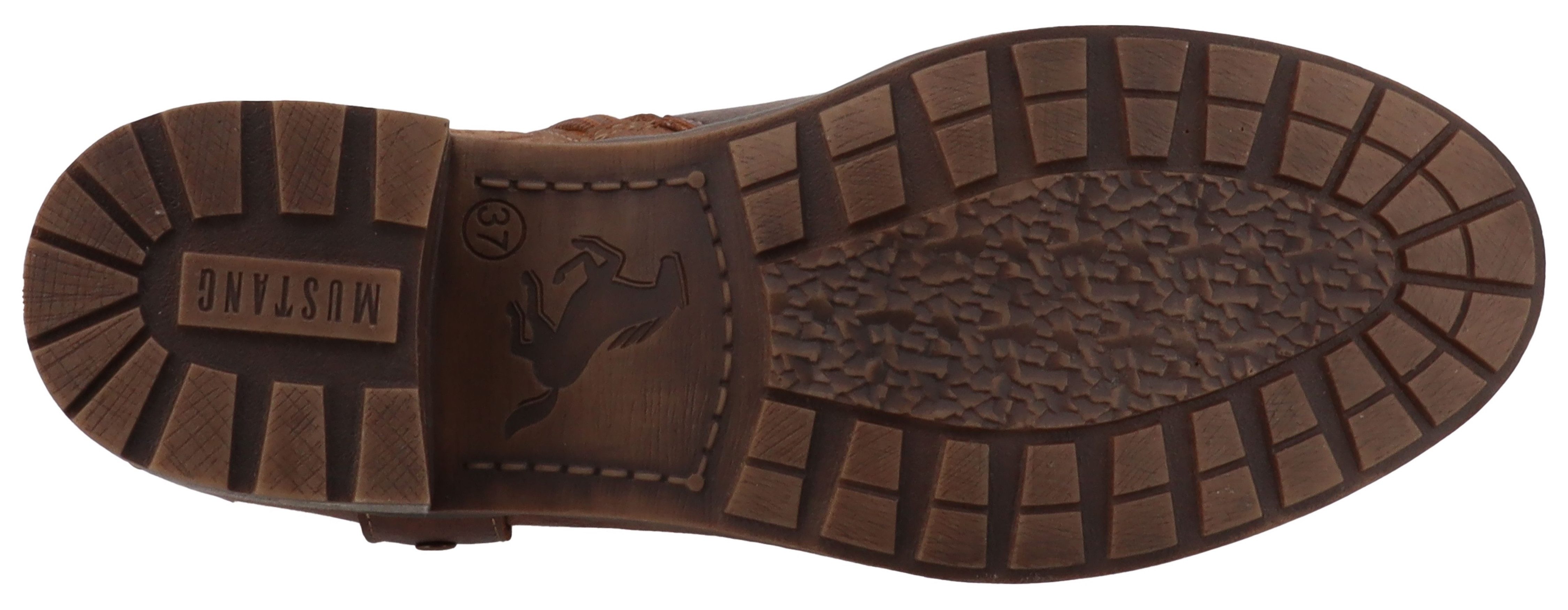 Mustang Shoes Fabienne Winterboots Stiefelette, Westernboots im Used-Look
