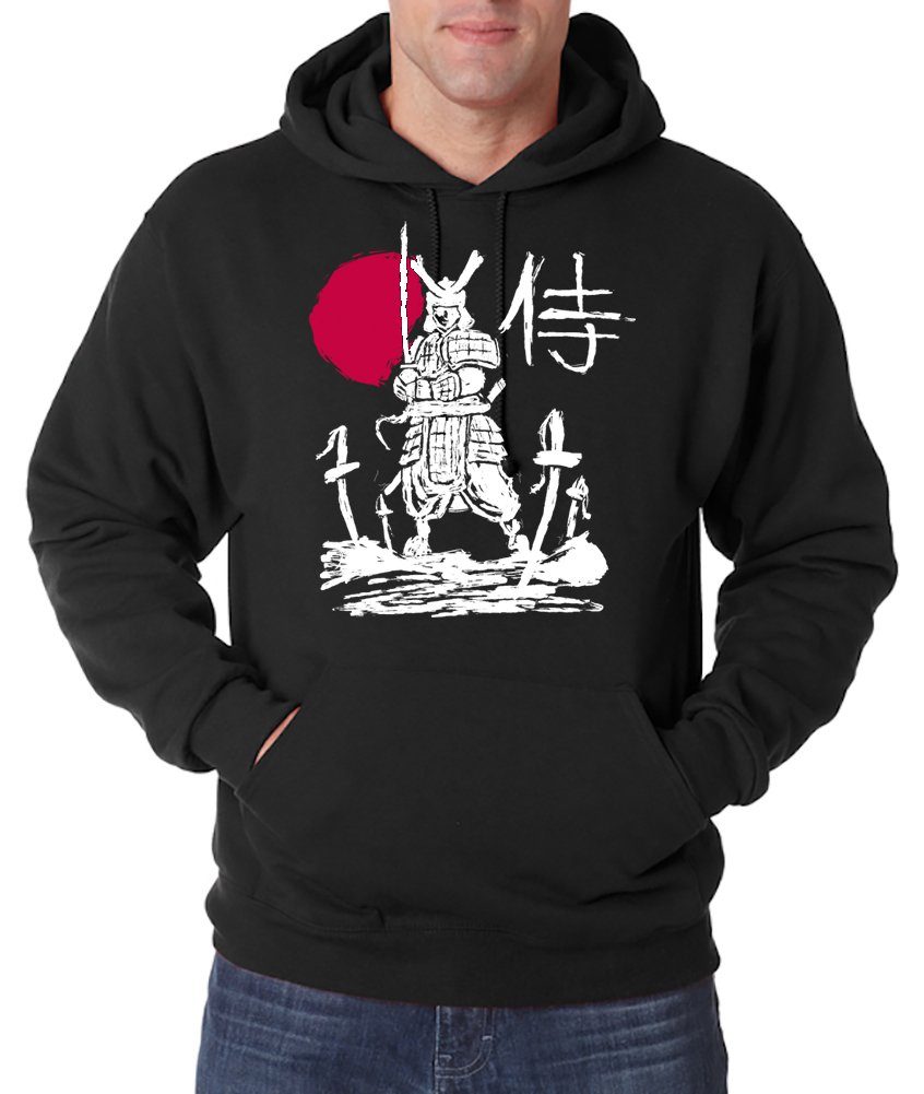 Kapuzenpullover Japan mit Designz Pullover Samurai Print Hoodie Herren Youth Trendigem