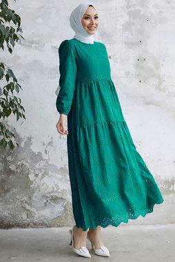 Modabout Maxikleid Langes Kleider Abaya Hijab Kleid Damen - NELB0007D4644ZMT (1-tlg)