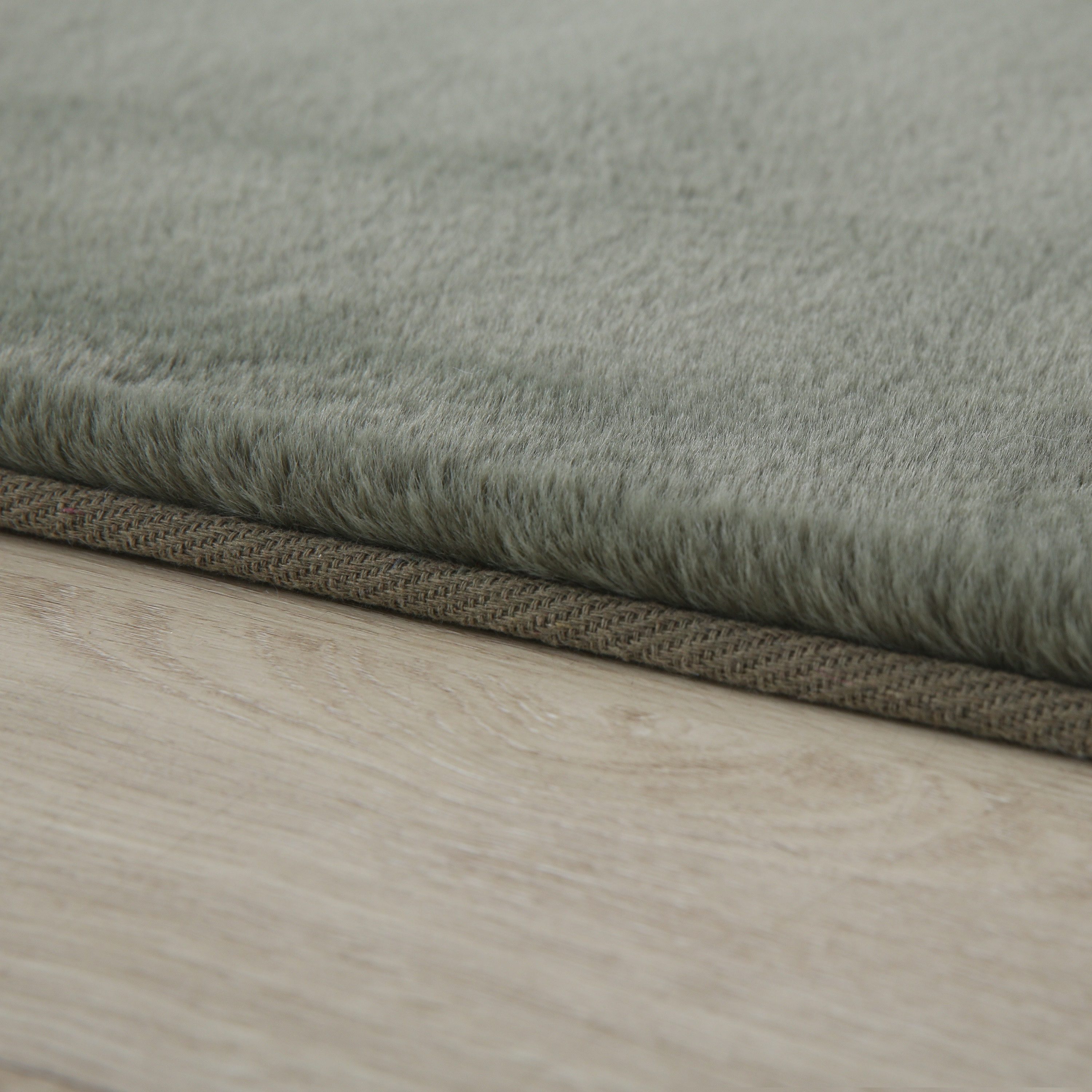 Carpettex Hochflor-Teppich Unicolor - Einfarbig, Rund, Höhe: 20 mm, Teppich Wohnzimmer Einfarbig Shaggy Modern Flauschiger Felloptik Weich