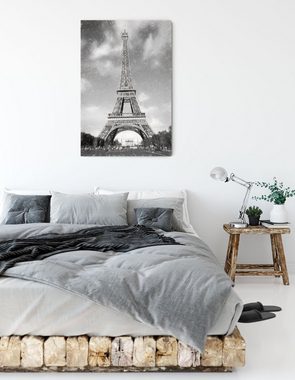 Pixxprint Leinwandbild Eifelturm in Paris, Eifelturm in Paris (1 St), Leinwandbild fertig bespannt, inkl. Zackenaufhänger