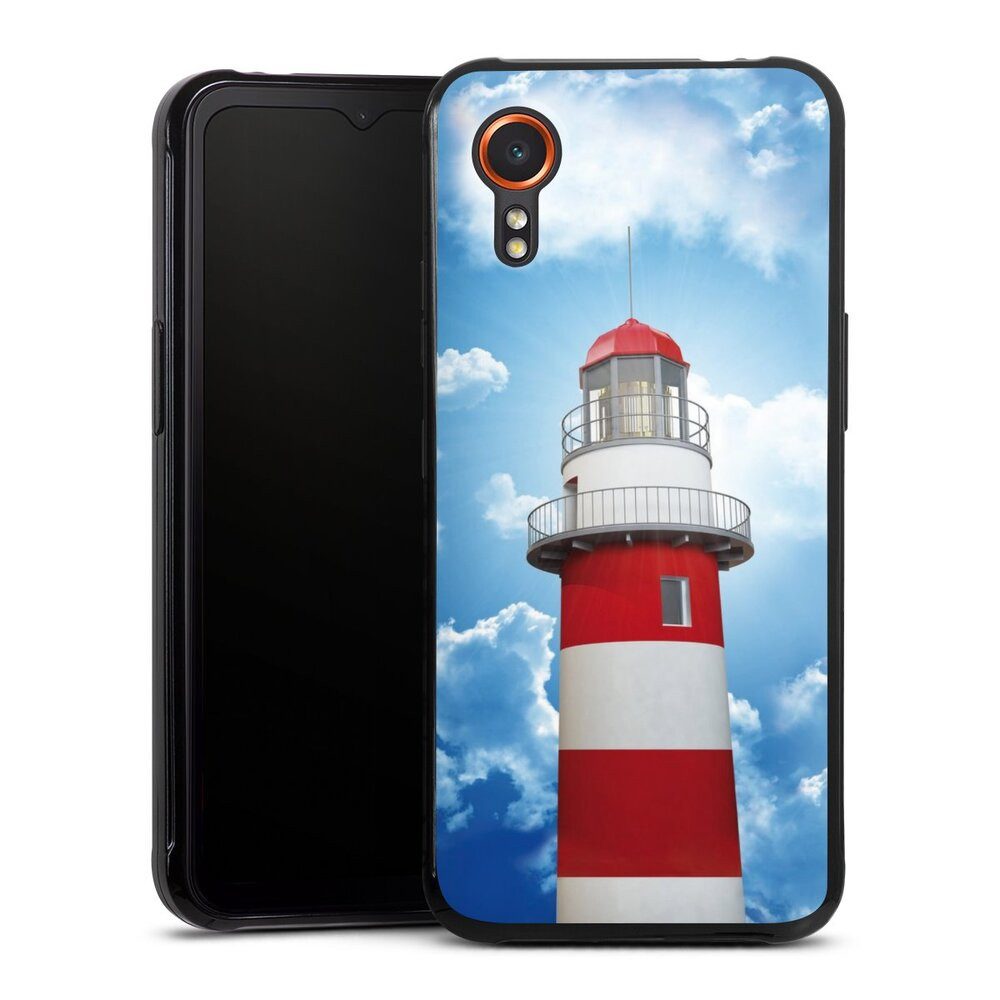 DeinDesign Handyhülle Leuchtturm Wolke Himmel Leuchtturm, Samsung Galaxy Xcover 7 Silikon Hülle Bumper Case Handy Schutzhülle