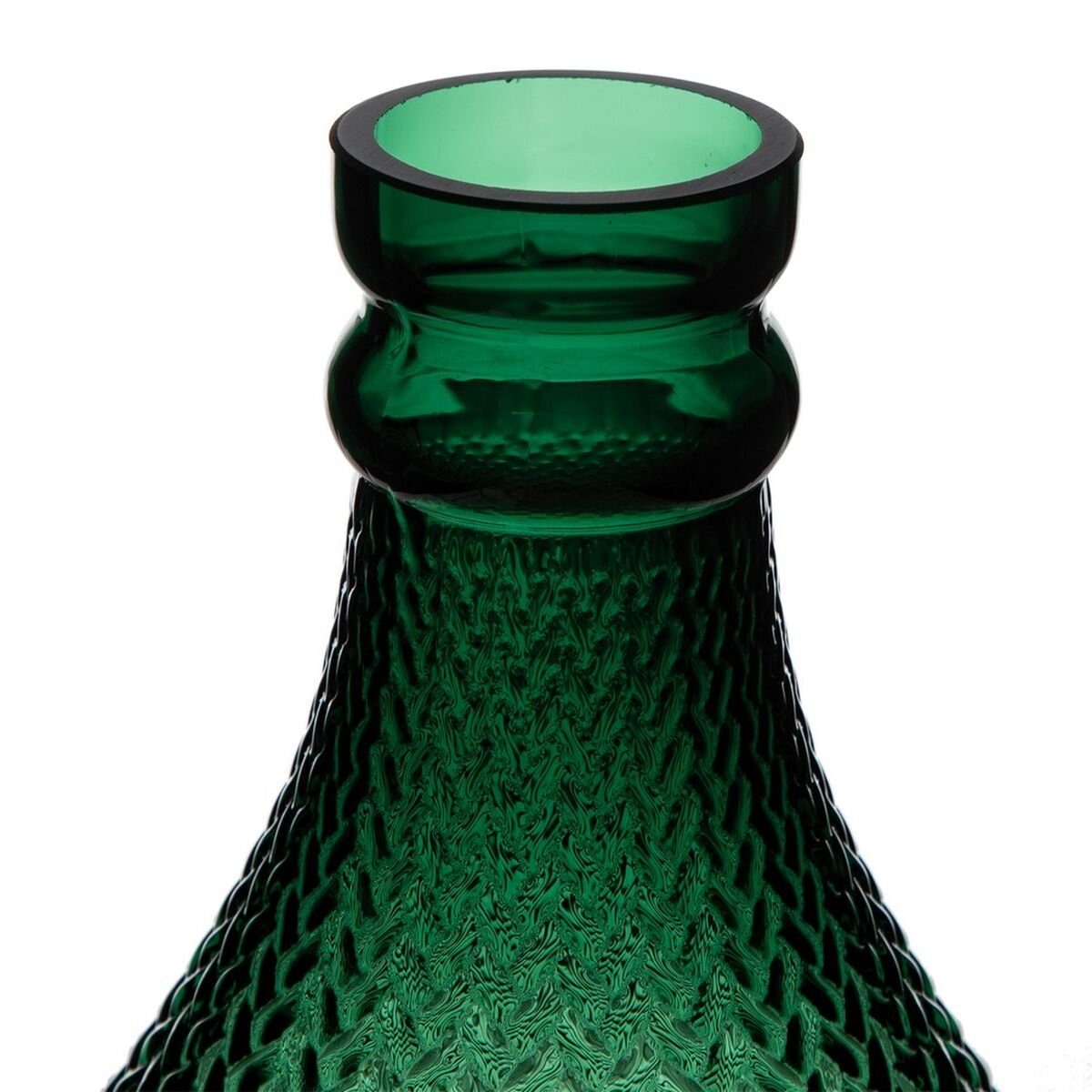 Bigbuy Dekovase Glas 11,7 11,7 30 cm x Vase grün x