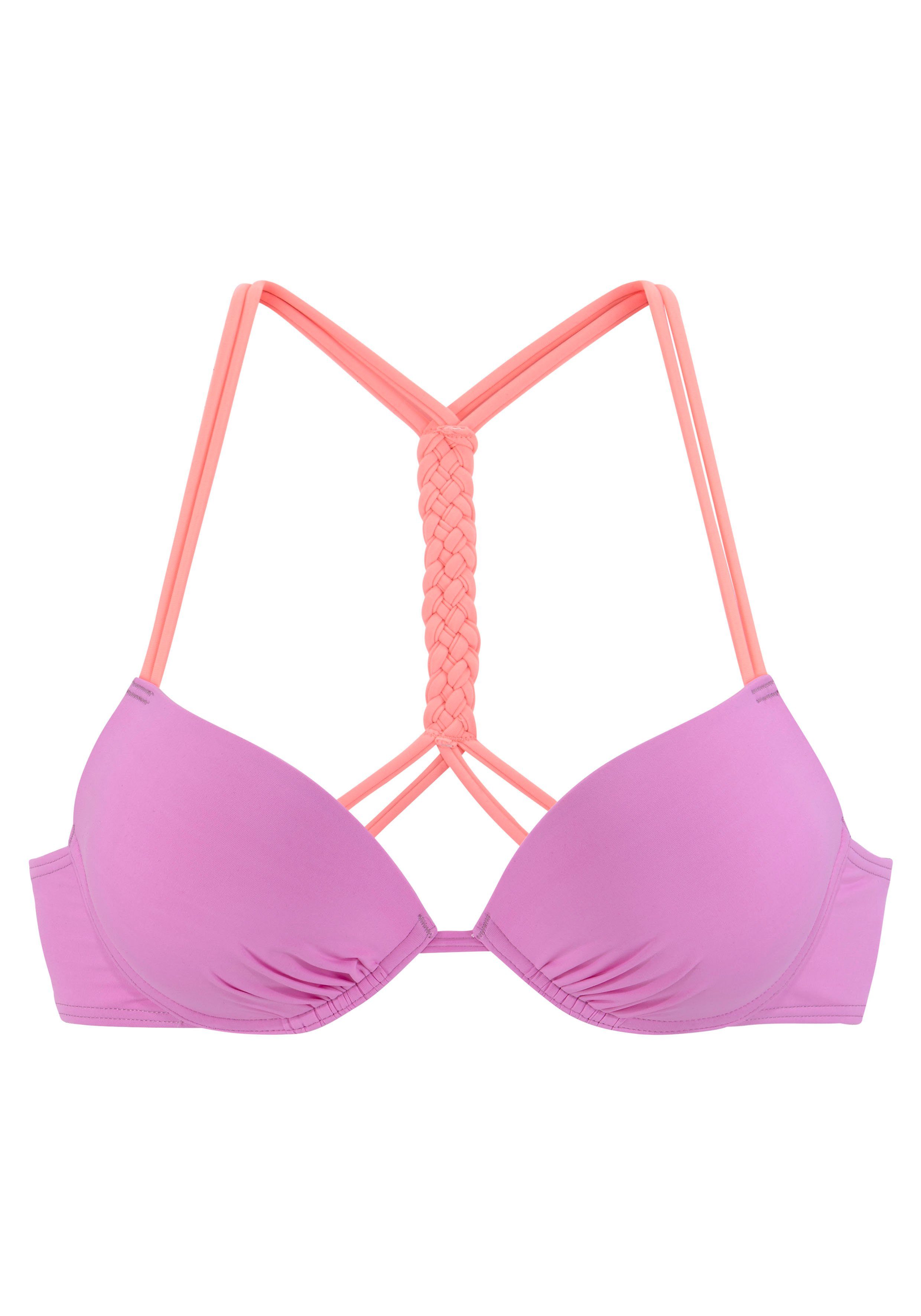 Venice Beach Push-Up-Bikini-Top Anna, wattierte Cups, mit eingearbeiteter V günstig online kaufen