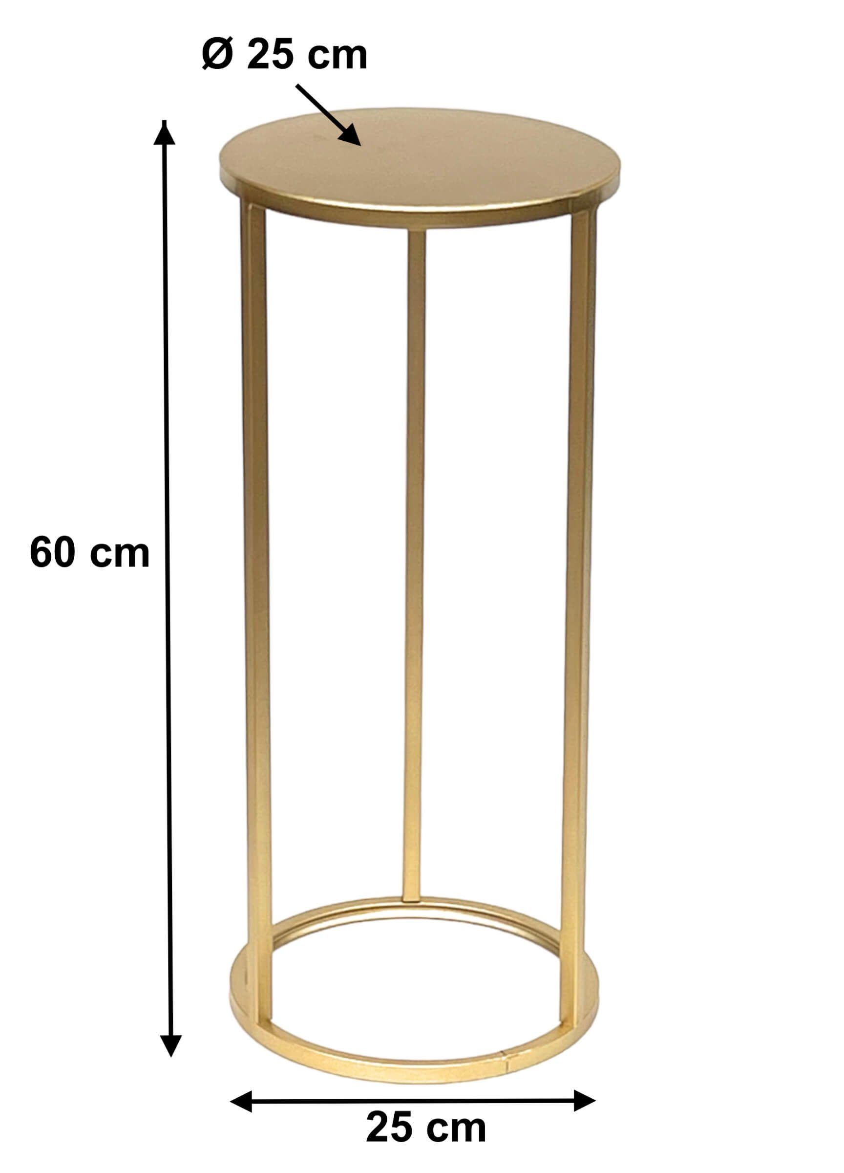 DanDiBo Blumenhocker Metall Gold Rund 50-70 cm Blumenständer 96510 günstig online kaufen