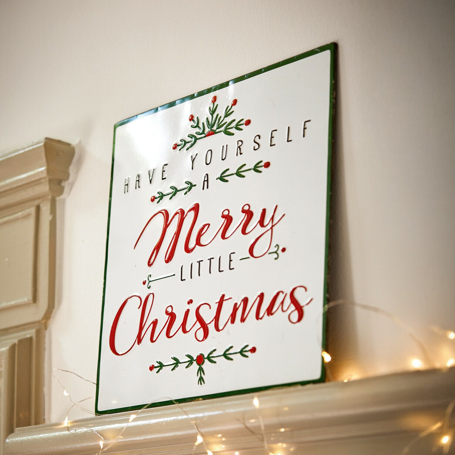 Mirabeau Weihnachtsfigur Deko-Schild Merry Merry weiß (kein Set, kein Set) günstig online kaufen