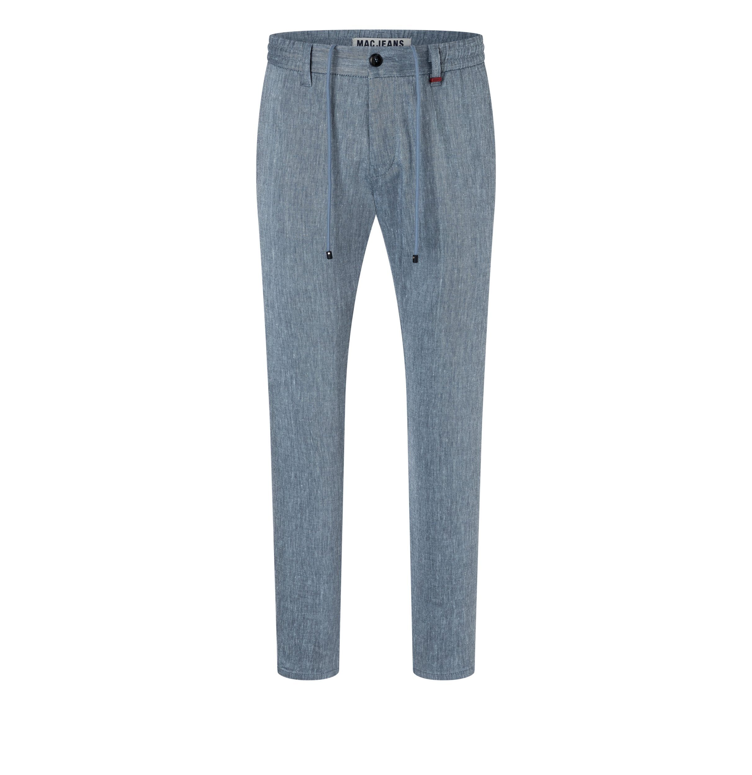 - Linen JEANS Blau MAC 5-Pocket-Jeans Lennox Stretch Sport,