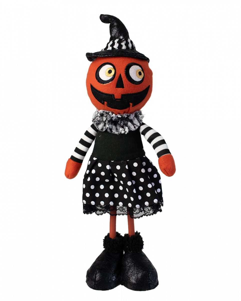 Dekoobjekt Mrs. Pumpkin Halloween Kürbis Figur 40cm