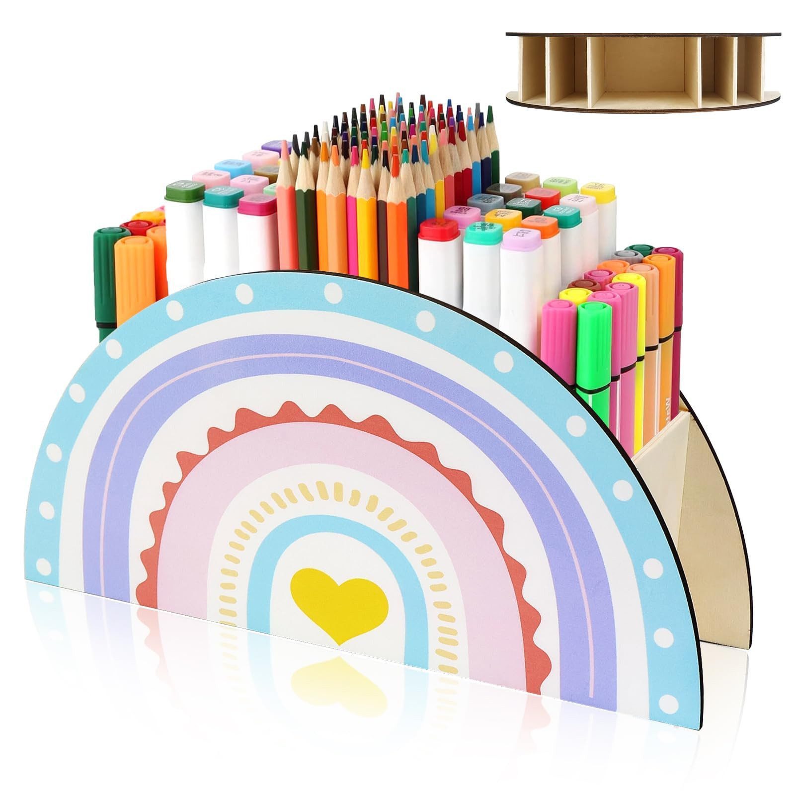 FOUORTUNATE-BEE Organizer Praktisches Kinder-Schreibtisch-Organizer-Set für Stifte und Zubehör, Schreibtisch-Organizer für Kinder – hübsch, funktional und ordentlich