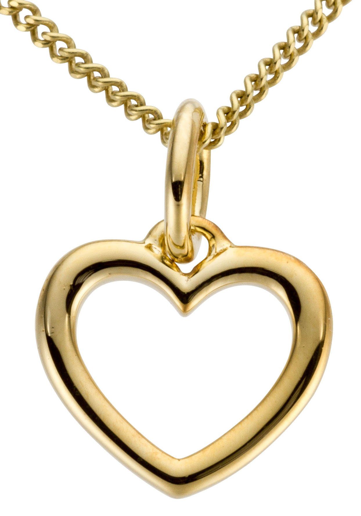 Firetti Kettenanhänger Schmuck Geschenk Gold 333 Halsschmuck Anhänger für  Halskette Herz, zu Kleid, Shirt, Jeans, Sneaker! Anlass Geburtstag  Weihnachten, Liebevolles Schmuckstück in raffiniertem Design