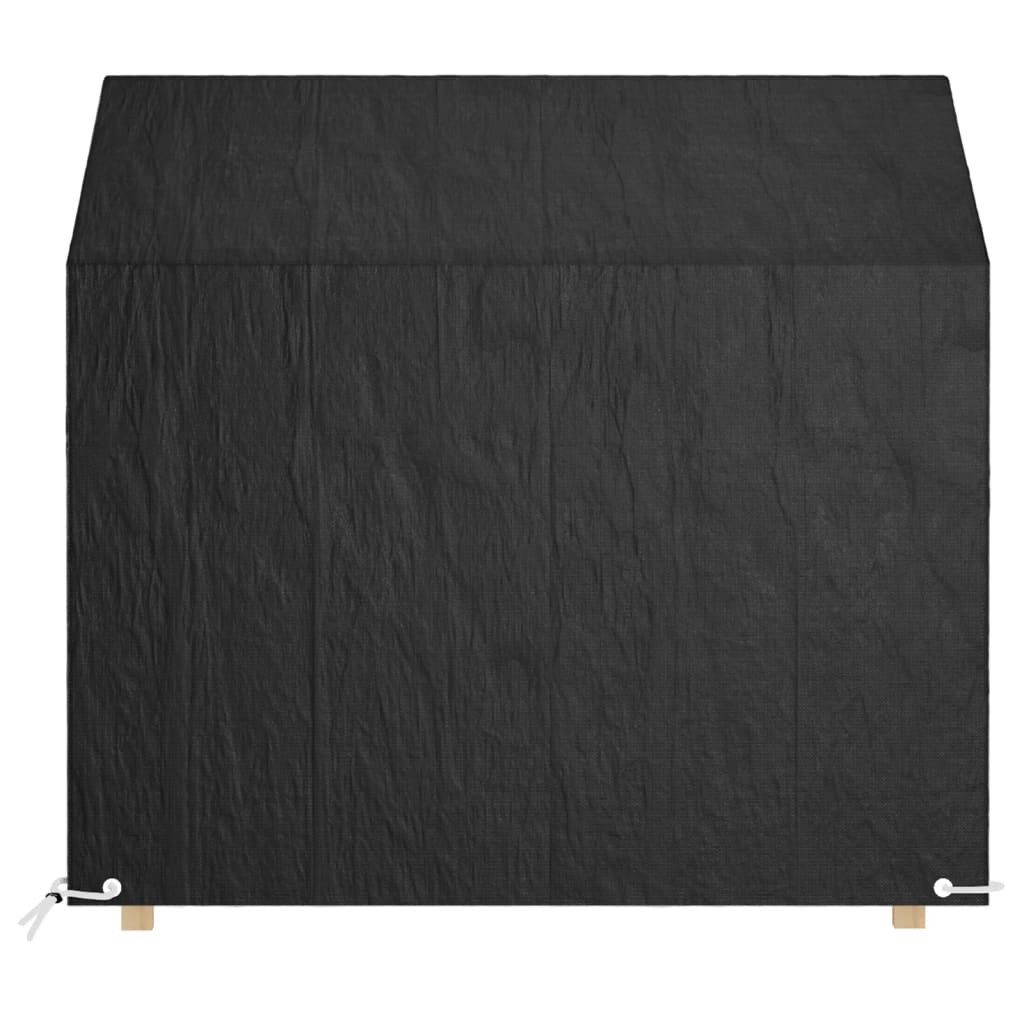 vidaXL Gartenmöbel-Schutzhülle Abdeckung für Gartenbank 8 Ösen 130x70x70/88 cm Polyethylen (1-St) – Bild 3 von 5