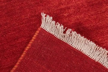Wollteppich Gabbeh Teppich handgeknüpft rot, morgenland, rechteckig, Höhe: 15 mm, handgeknüpft