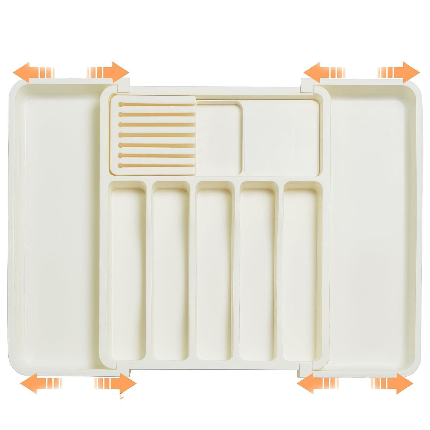 LuxusKollektion Besteckeinsatz Besteckkasten Schublade verstellbar (1 St)