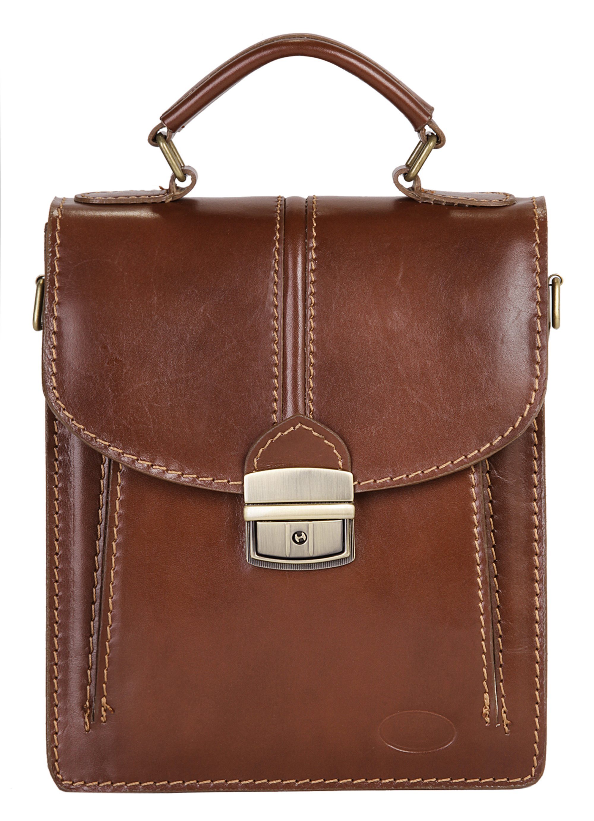 Piké Umhängetasche, echt Leder, Made in Italy