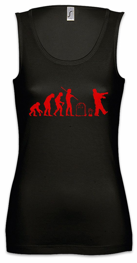 Tanktop Zombie Evolution Ärmelloses Damen T-Shirt Walkers Zombies Horror The