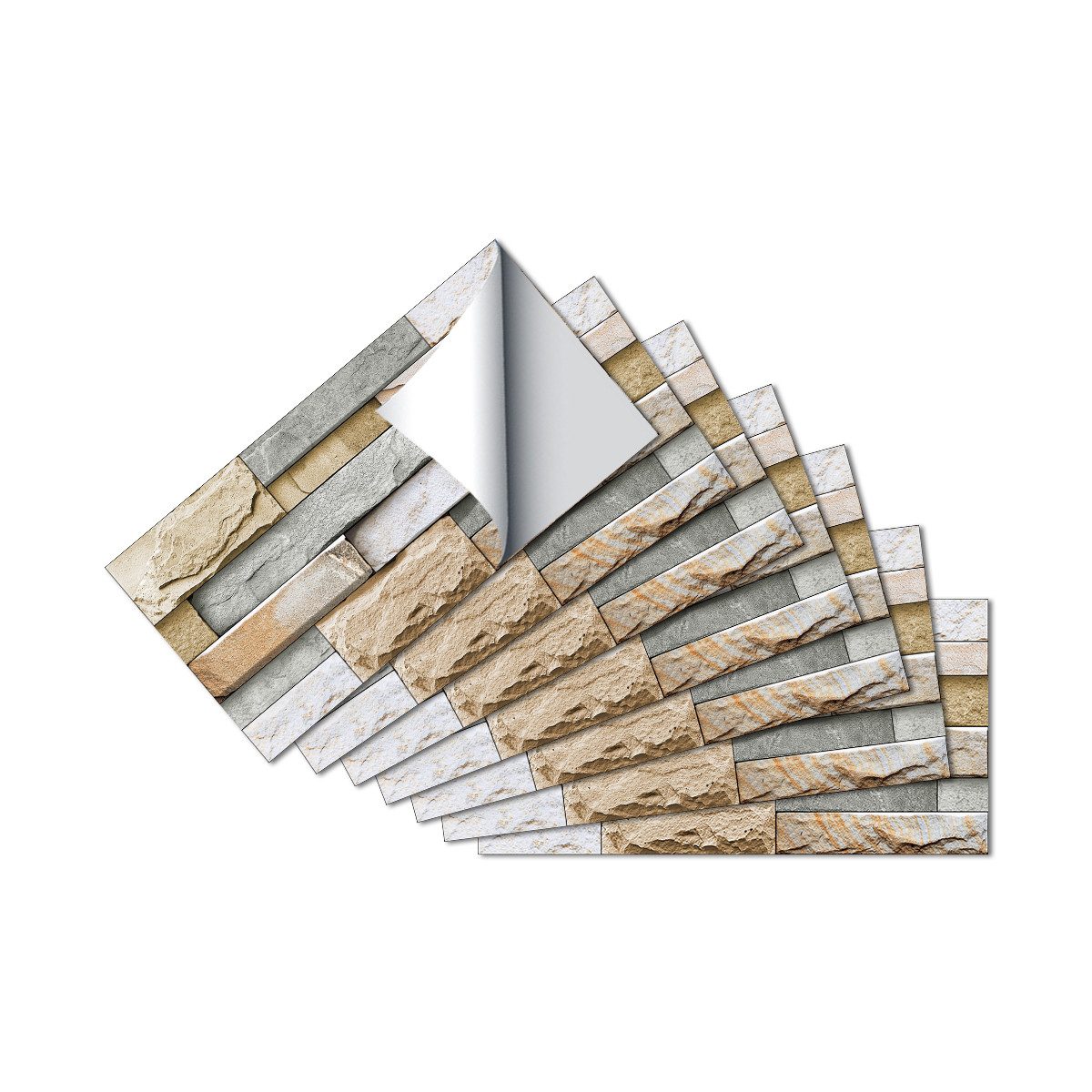 Coonoor Fliesenaufkleber Keramikfliesen Metro Fliesen Selbstklebend fliesen günstig online kaufen