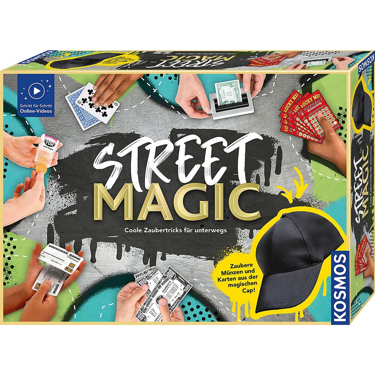 Kosmos Zauberkasten Zaubertricks für eine abwechslungsreiche Street  Magic-Show