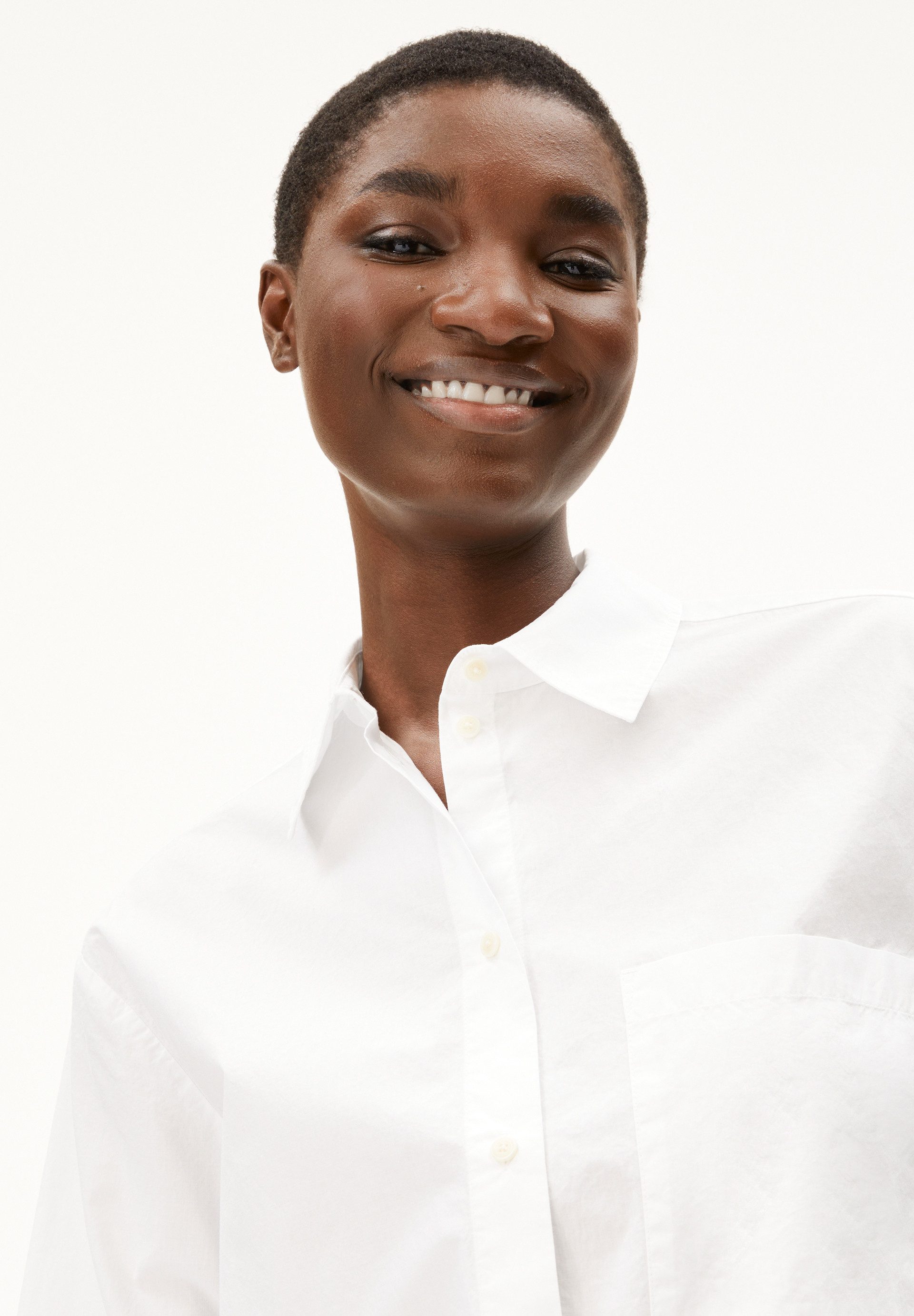 Armedangels Hemdbluse MAALGAA Bluse aus Bio-Baumwolle (1-tlg) Loose Fit