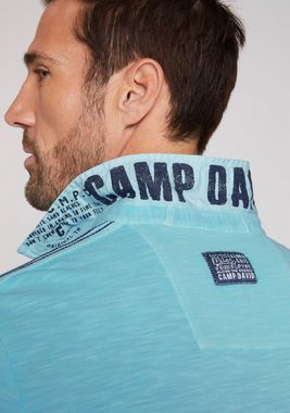 CAMP DAVID Poloshirt mit Kontrastnähten