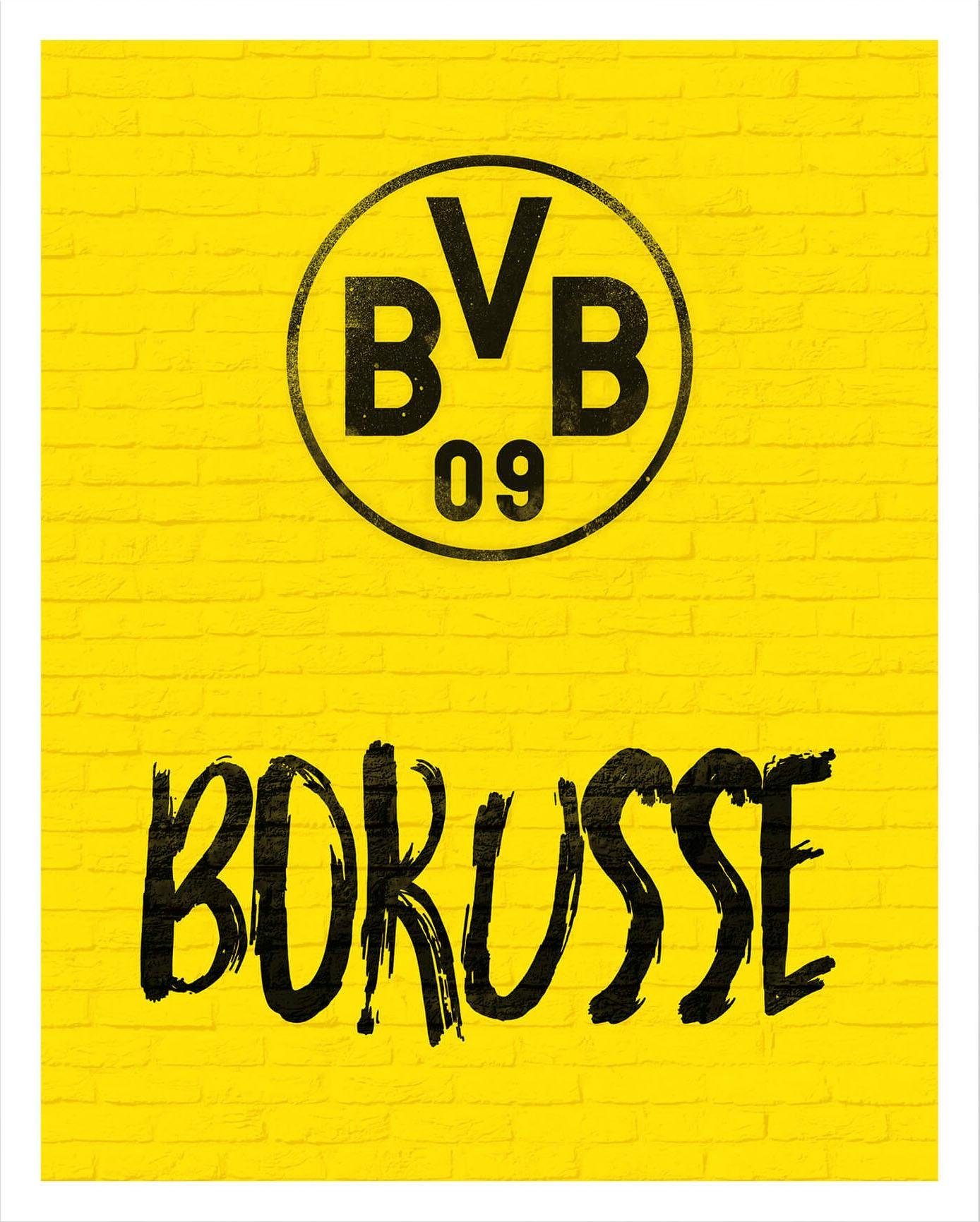 Wall-Art Poster BVB Borusse, Poster, Wandbild, Bild, Wandposter