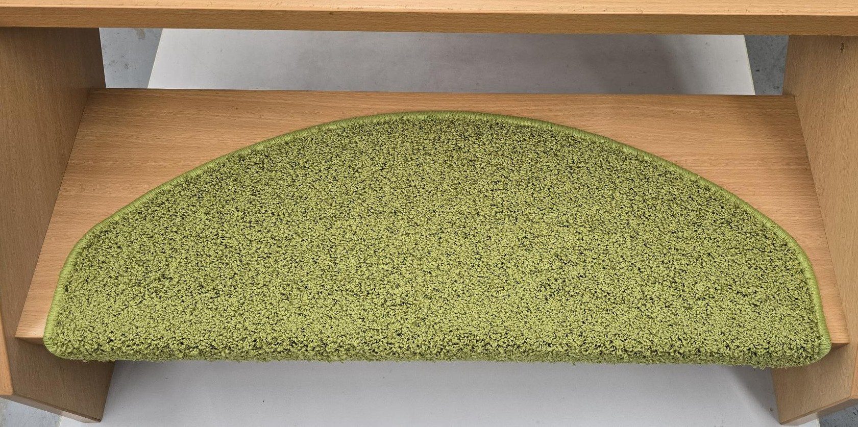 Kettelservice TUS® Paridis Wuppertal Stufenmatte Vorwerk Elara hochwertiger Frisé-Velours mit Trittschalldämmung, 15-er Pack, selbstklebend treppengeeignet für Wohn- und Objektbereich