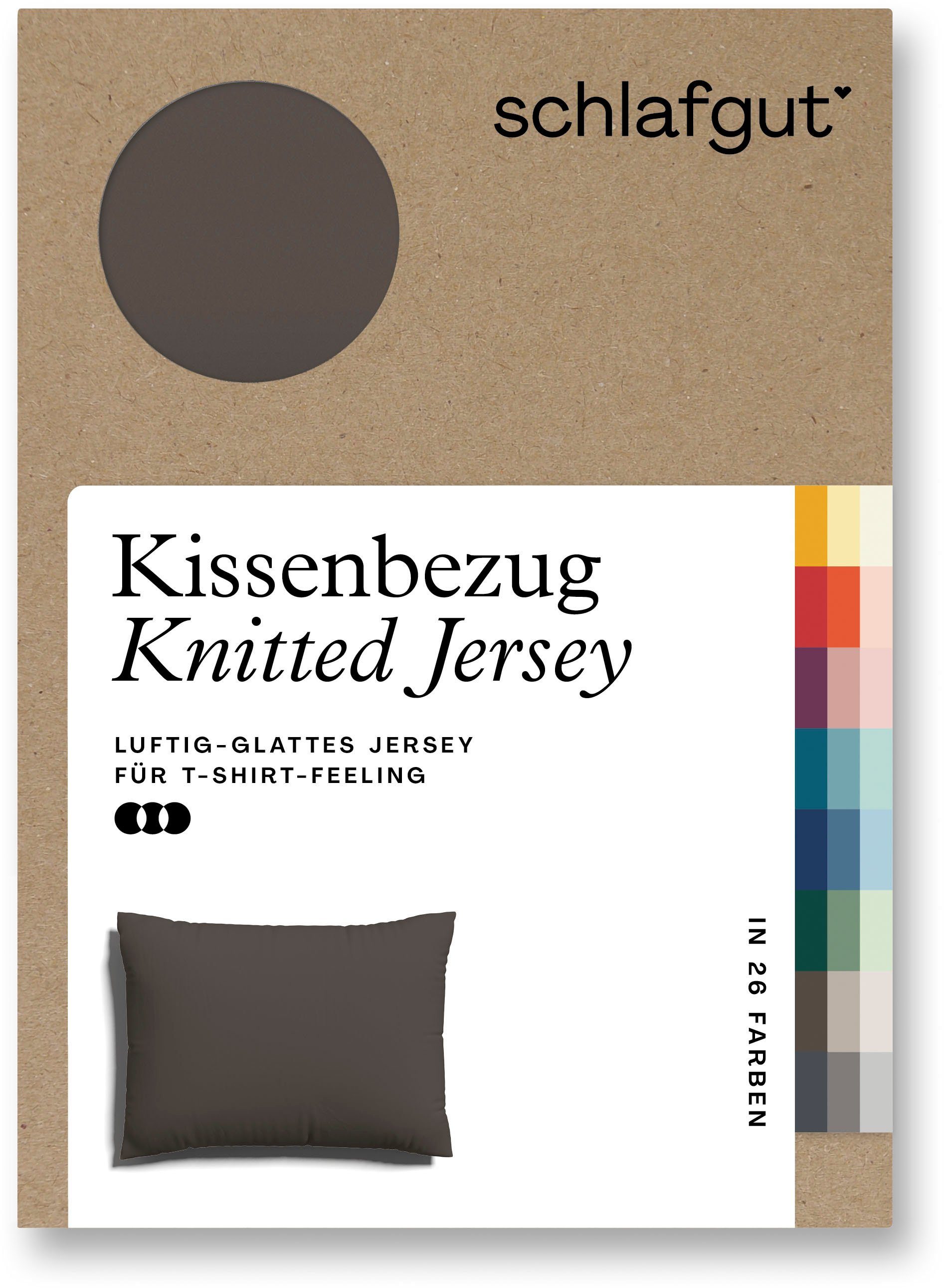 Schlafgut Kissenbezug Knitted Jersey aus Bio-Baumwolle günstig online kaufen