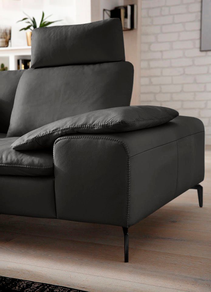 W.SCHILLIG Ecksofa valentinoo, Designsofa, elegant und bequem, L-Form, Set, mit Sitztiefenverstellung, Breite 318 cm