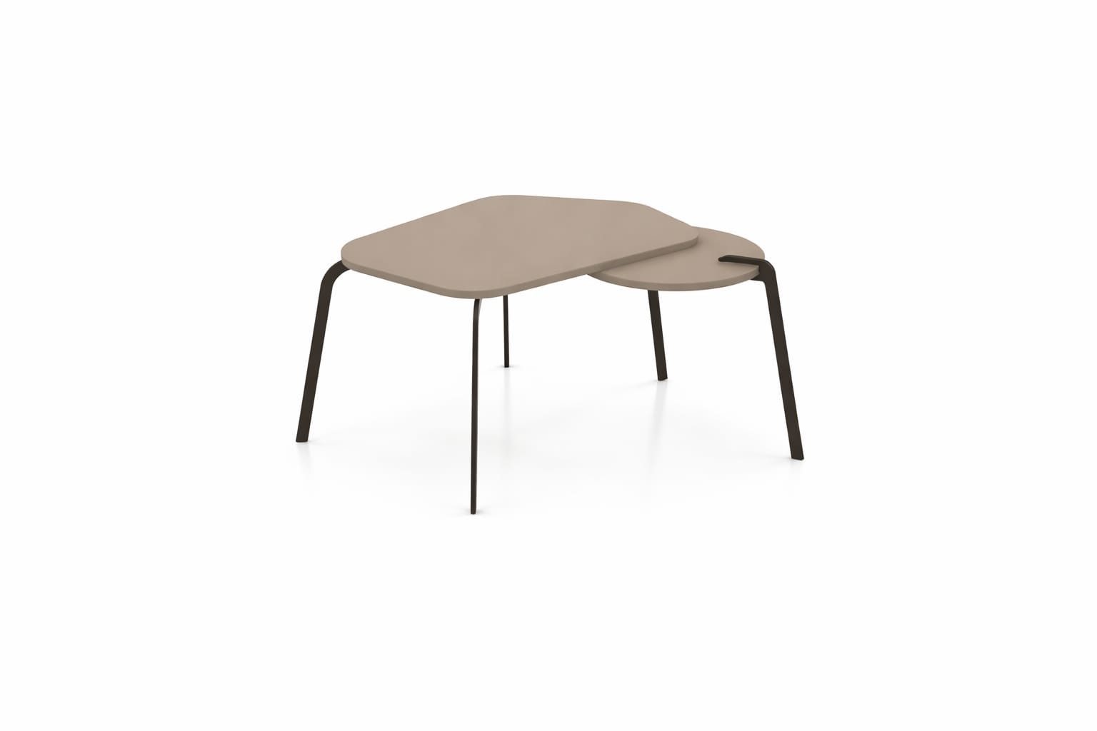 JVmoebel Couchtisch Beige Couchtisch Doppelplatte Modern Wohnzimmer Elegant Stilvoll (1-St., 1-tlg)