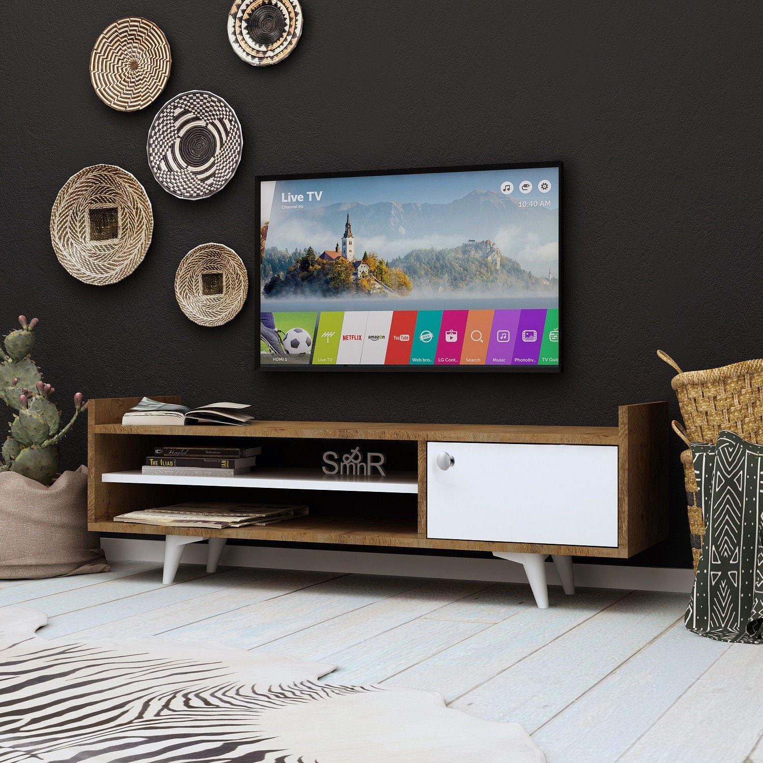 Skye Decor TV-Schrank Schränke, 100% 47x120x35 Melaminbeschichtete cm, Partikelplatte