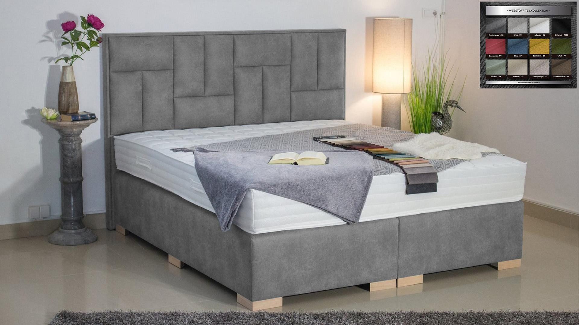 PAARA Boxspringbett Nevada ohne Bettkasten mit alles mit Holz, mit einzigartigem Belüftungssystem