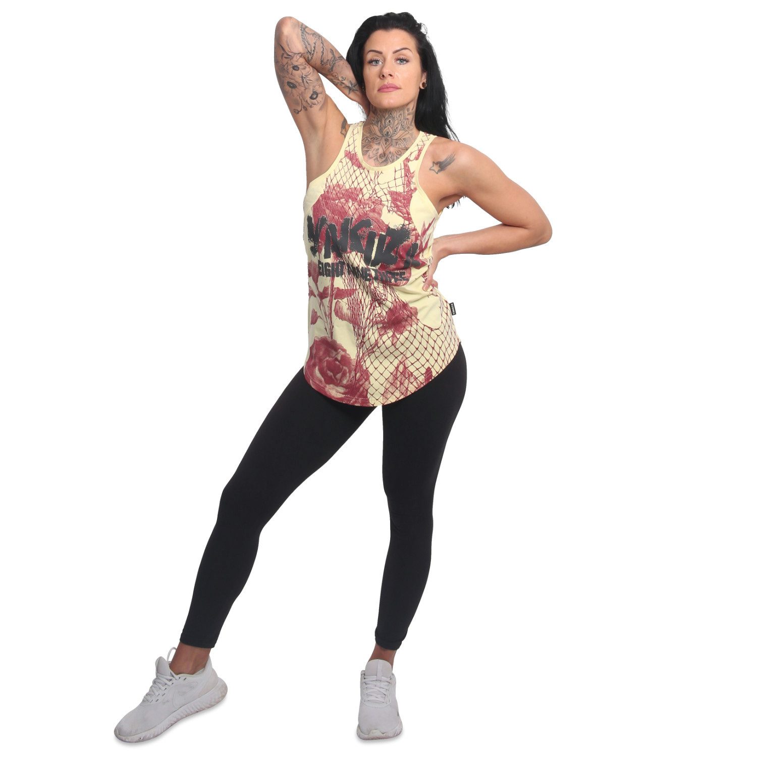 YAKUZA Tanktop Mesh Rose