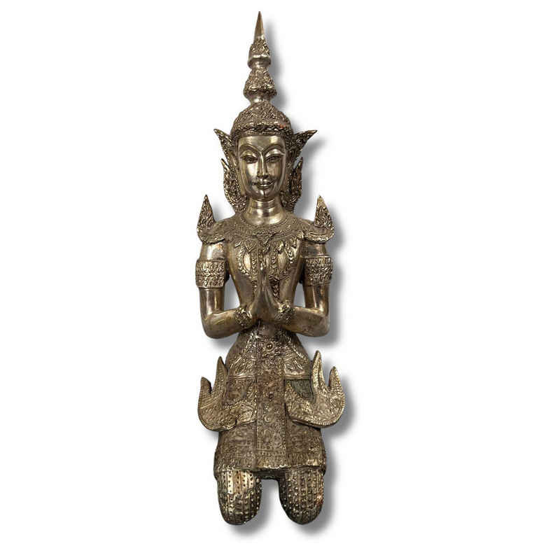 Asien LifeStyle Buddhafigur Tempelwächter Thailand Teppanom Bronze Figur