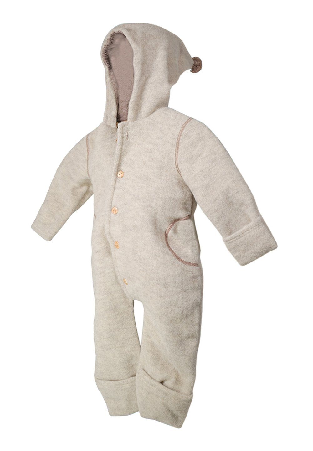 MAXIMO Overall GOTS BABY-Overall, Wollfleece kbT, Jersey kbA Wol Made in  Germany