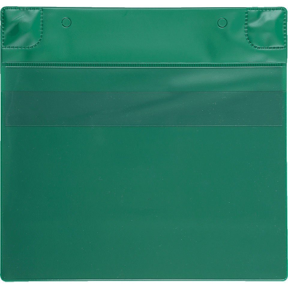 grün, Stück/VE 5 (quer), Zeitungsständer Einlegemaß 225x220x2mm, DIN König tarifold Magnettasche, A5 Werbeanlagen