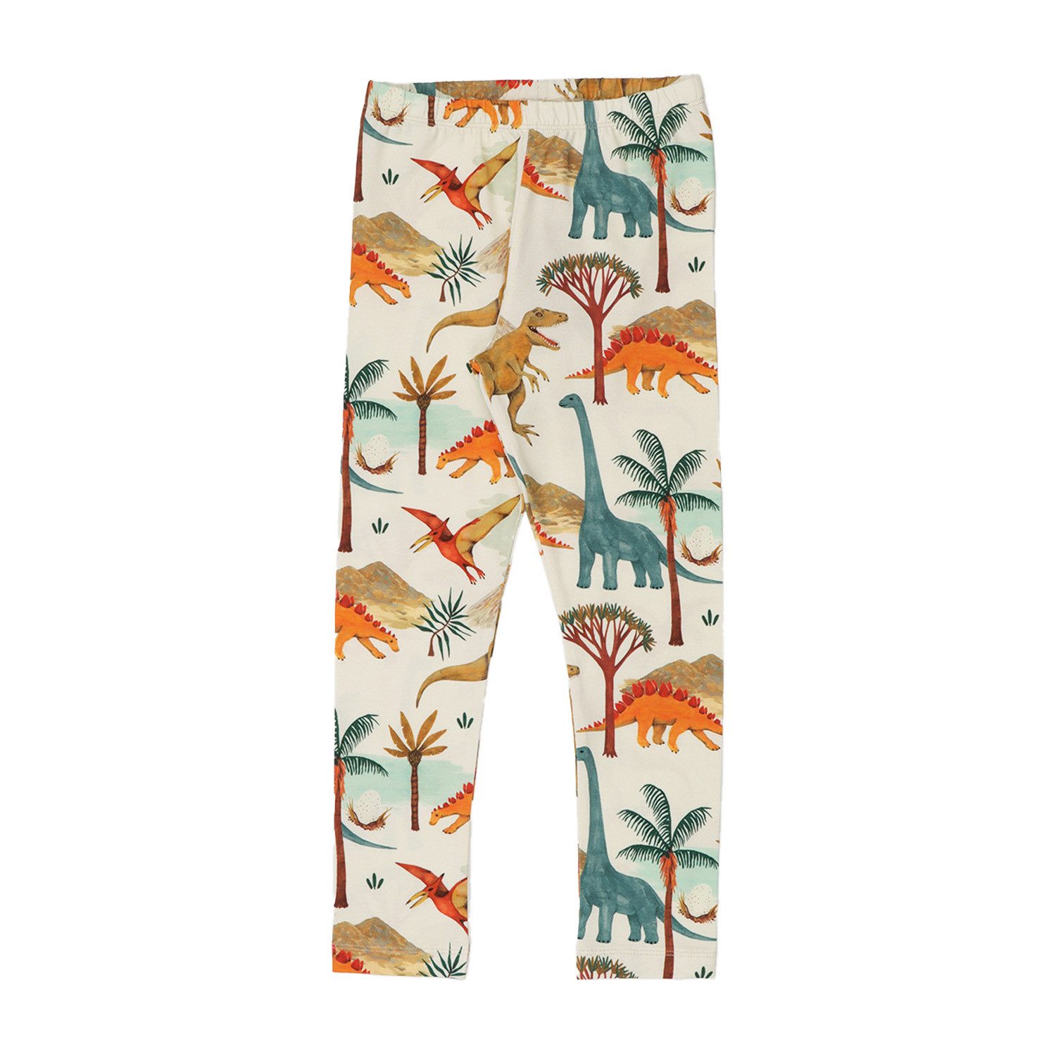 Walkiddy Leggings Walkiddy Dinosaurier Kinder Bio Baumwolle GOTS Creme - Bio Baumwolle,GOTS, Kinderbekleidung,nachhaltige Klamotten