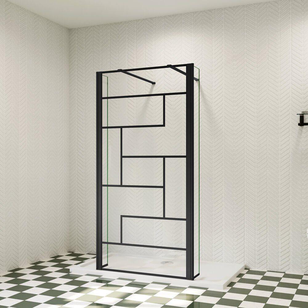 duschspa Duschwand ESG Glaswand Walk in Dusche Duschtrennwand Duschabtrennung, Einscheibensicherheitsglas, Sicherheitsglas, (Set), Nano Glas