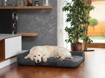 Bjird Tierbett Hundebett Best, Bezug abnehbar und waschbar, Hundesofa für kleie und grosse Hunde, Größe: M,L,XL