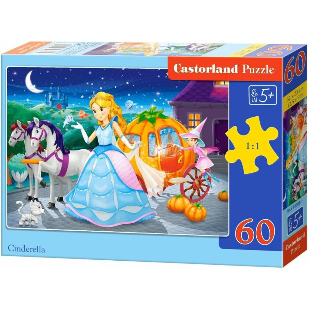 Castorland Puzzle Puzzle Cinderella 60 Teile, Puzzleteile