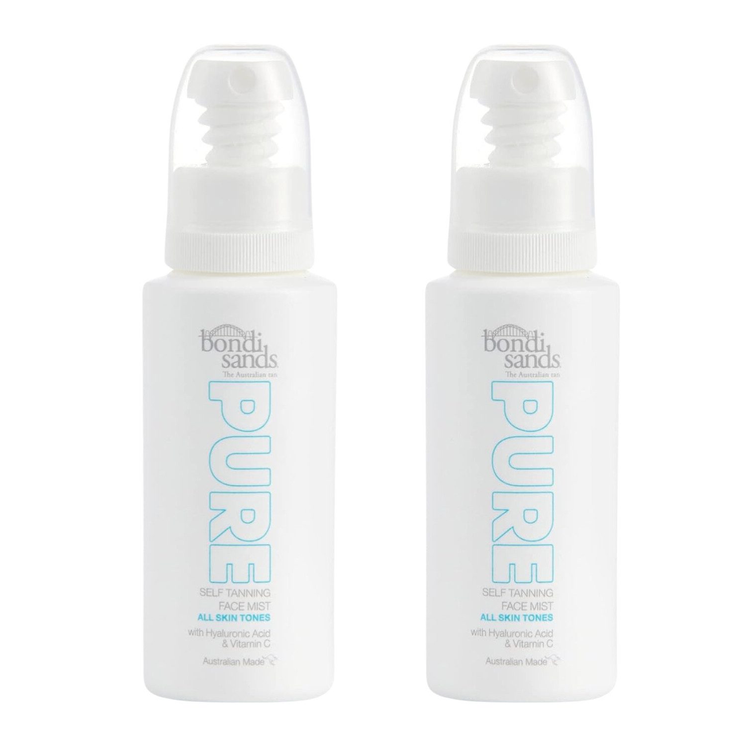 Selbstbräunungsöl 2 x Bondi Sands Pure Tanning Face Mist Gesichtsbräuner je 70ml feuchti