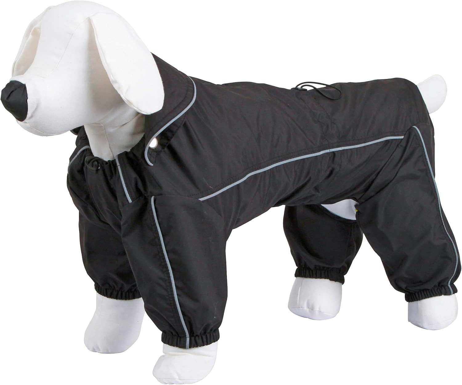 Hunderegenmantel Regenmantel Manchester, Hundejacke, schwarz, 30cm, Polyester