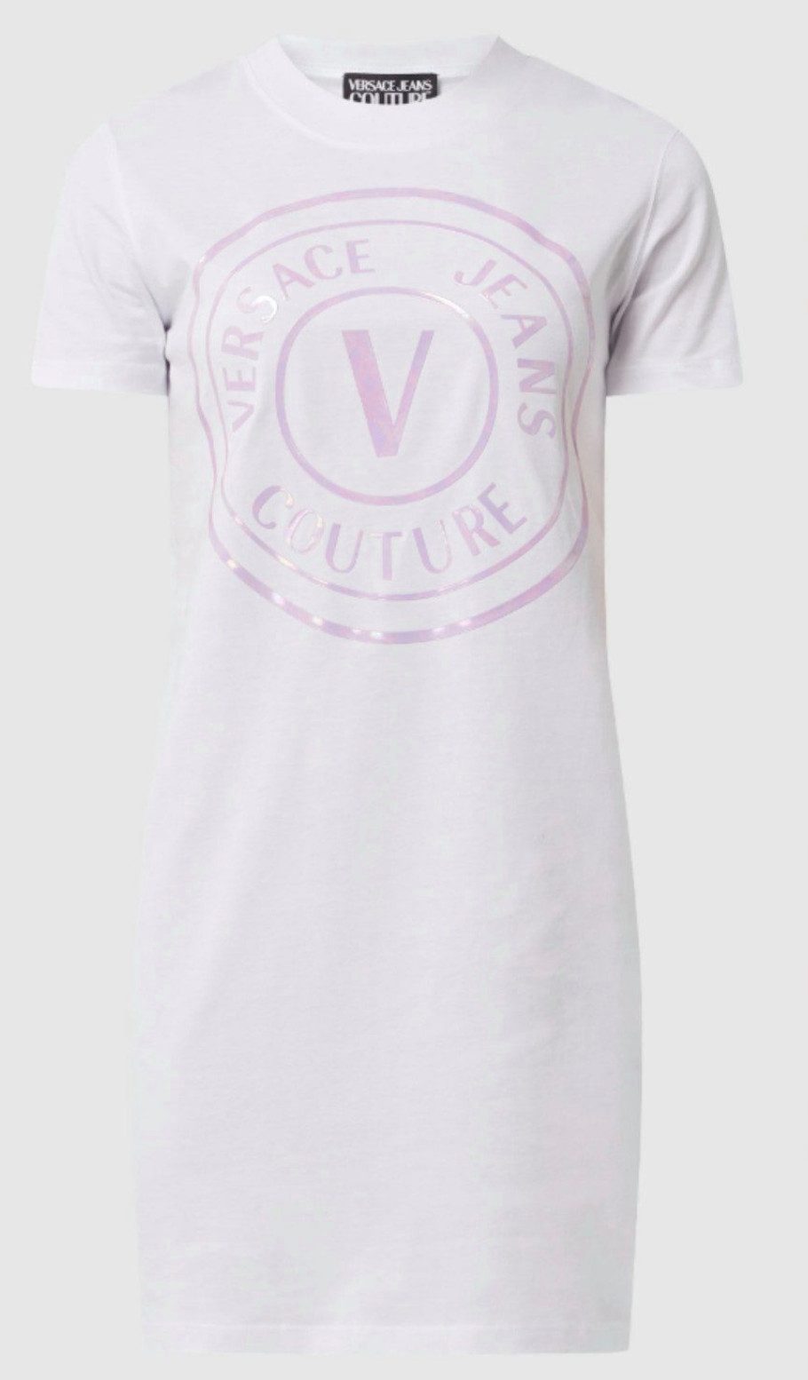 Versace Jeans Couture Shirtkleid Logo Kleid Longshirt Iridescent Brand Logo