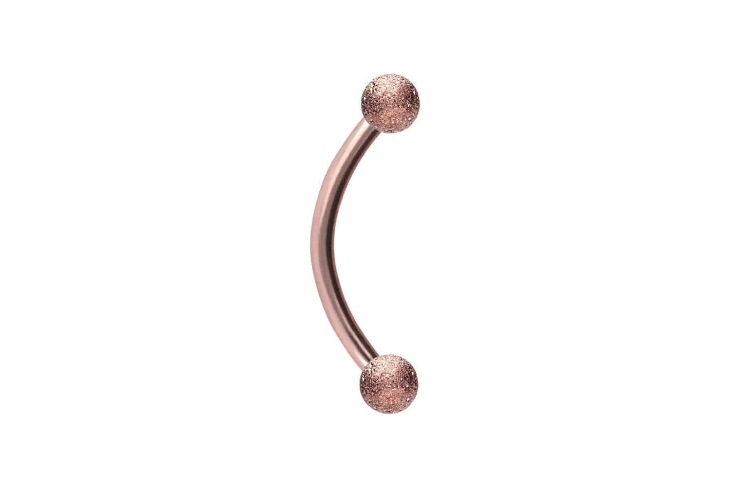 PIERCINGLINE Bauchnabelpiercing Chirurgenstahl Banane DIAMANTOPTIK (Bananen, 1-tlg)